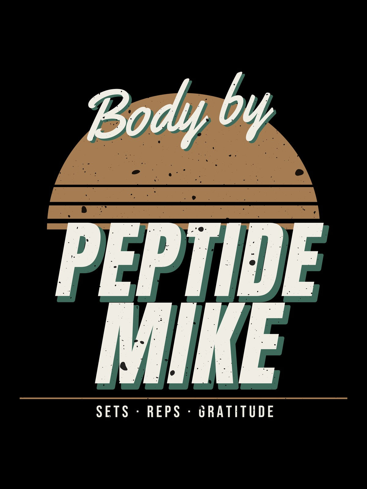Peptide Mike 80s Gym Poster print artwork