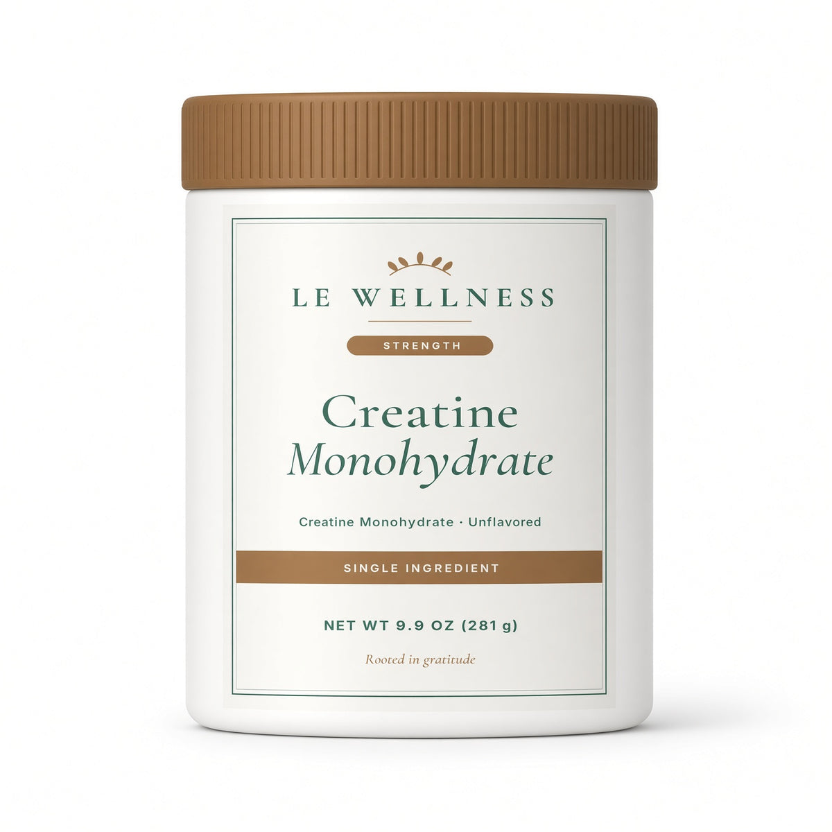 Le Wellness Creatine Monohydrate, 9.9 oz jar