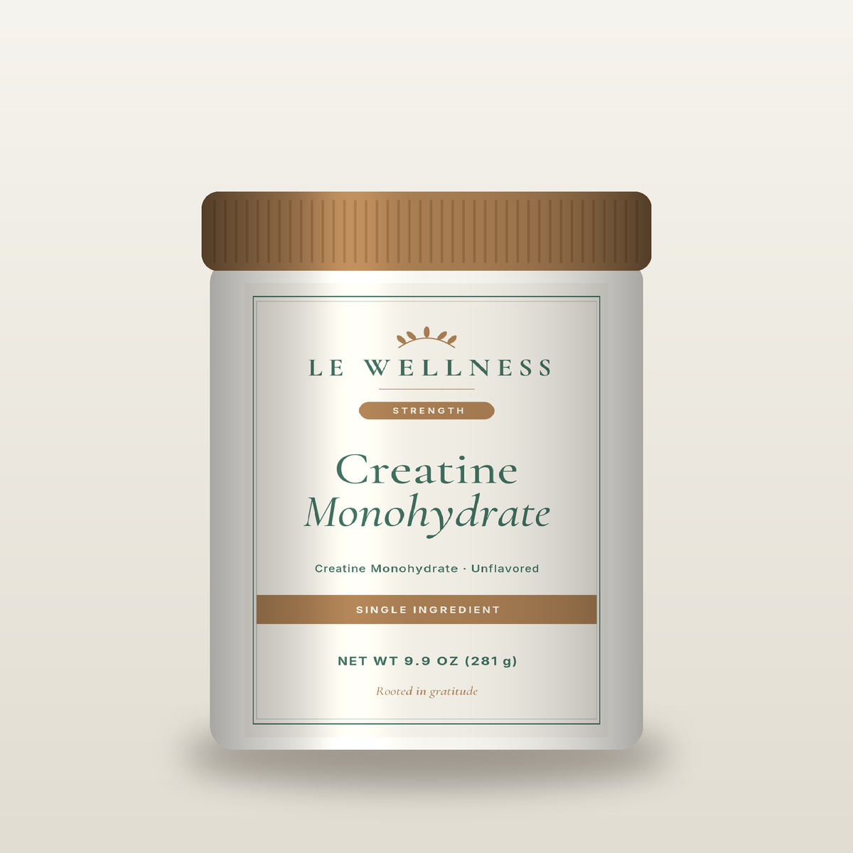 Le Wellness Creatine Monohydrate tub